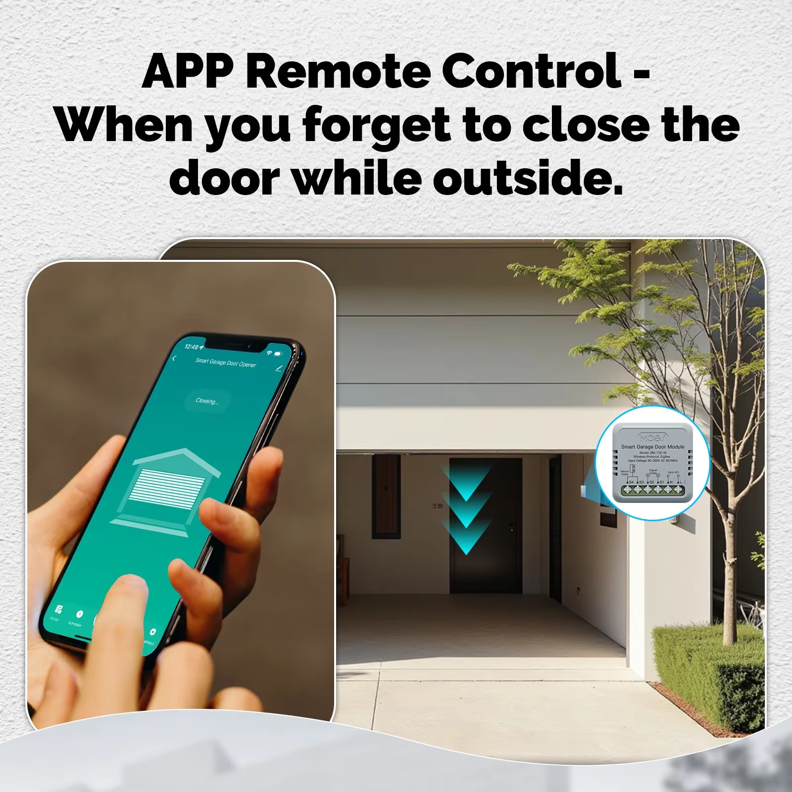 MOES Zigbee ガレージドアコントローラーモジュール - Smart Home Voice Assistant のレビューと価格