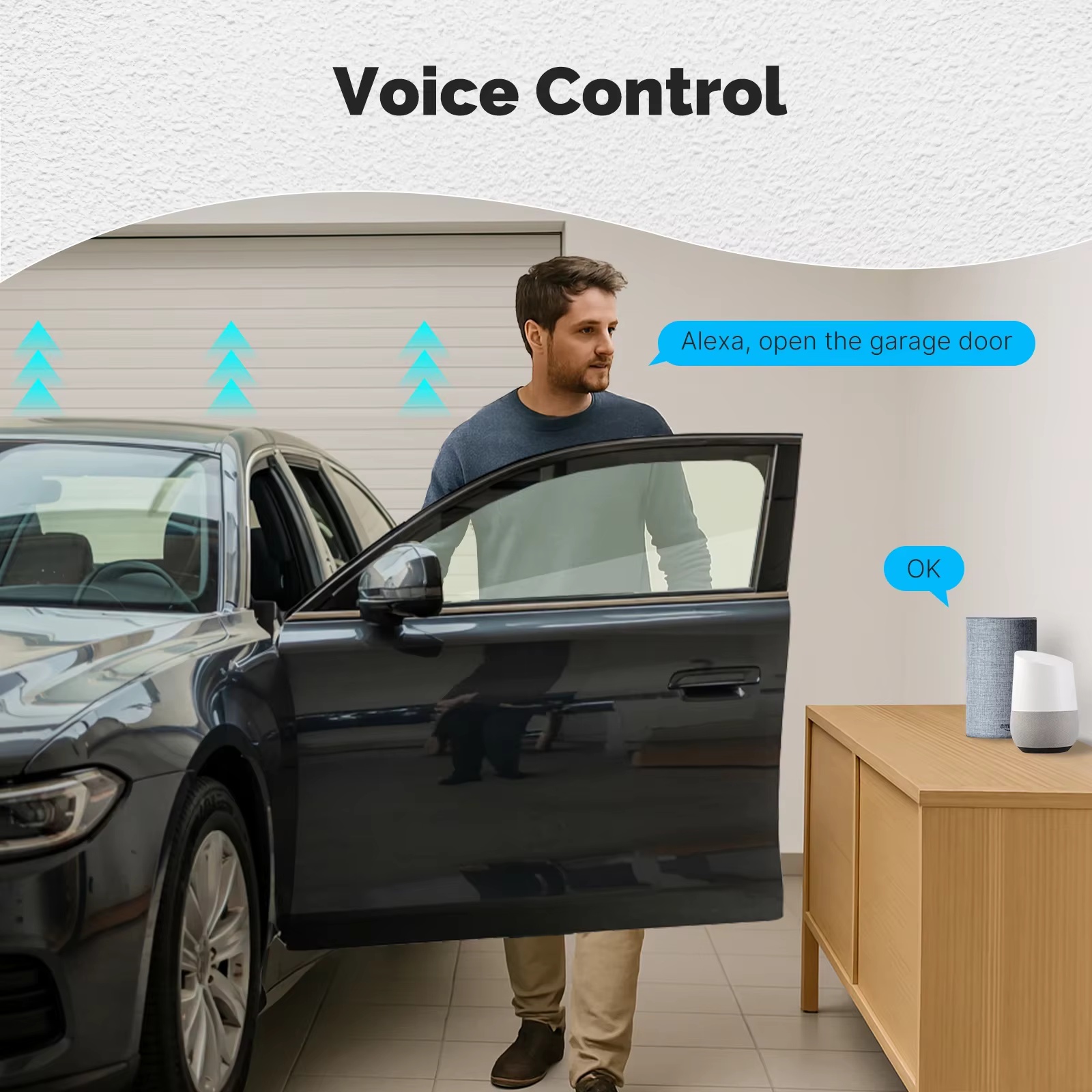 MOES Zigbee ガレージドアコントローラーモジュール - Smart Home Voice Assistant のレビューと価格