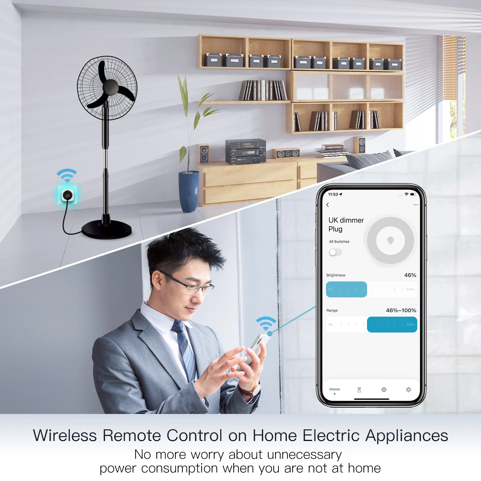 MOES Tuya WiFi スマートプラグ 調光可能な電源 - Smart Home Moes のレビューと価格