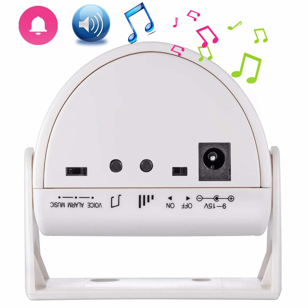 32 曲歓迎赤外線チャイムドアベルワイヤレス調節可能なボリュ - Wireless Door Sensor のレビューと価格