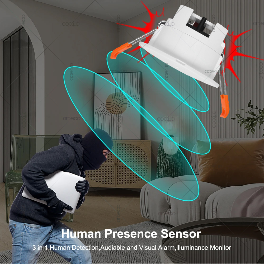 Tuya WiFi ZigBee 人感センサー 24Gミリ波 - Zigbee Motion Sensor のレビューと価格