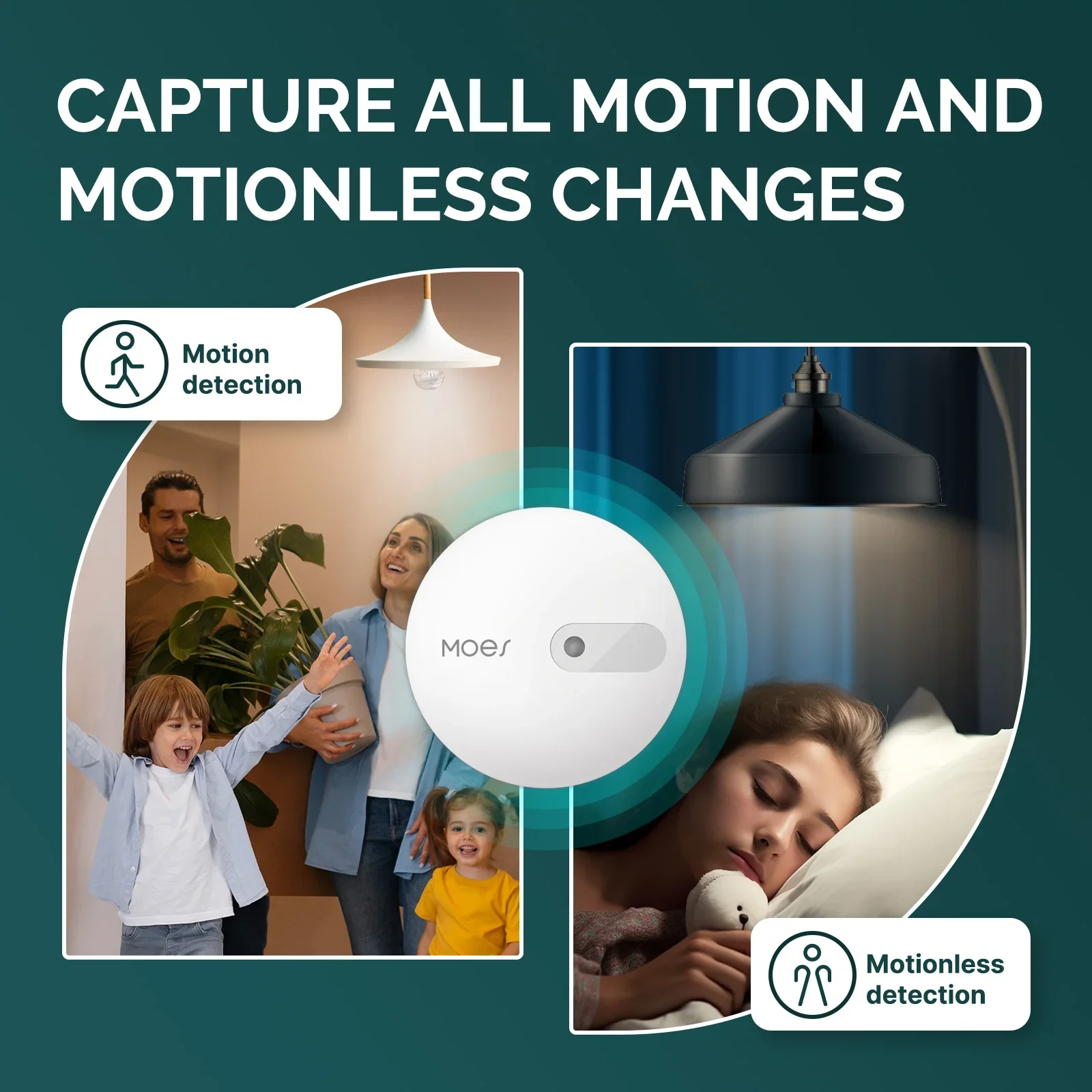 Tuya-zigbee-人体存在センサー,レーダー,波検出, - Smart Home Moes のレビューと価格
