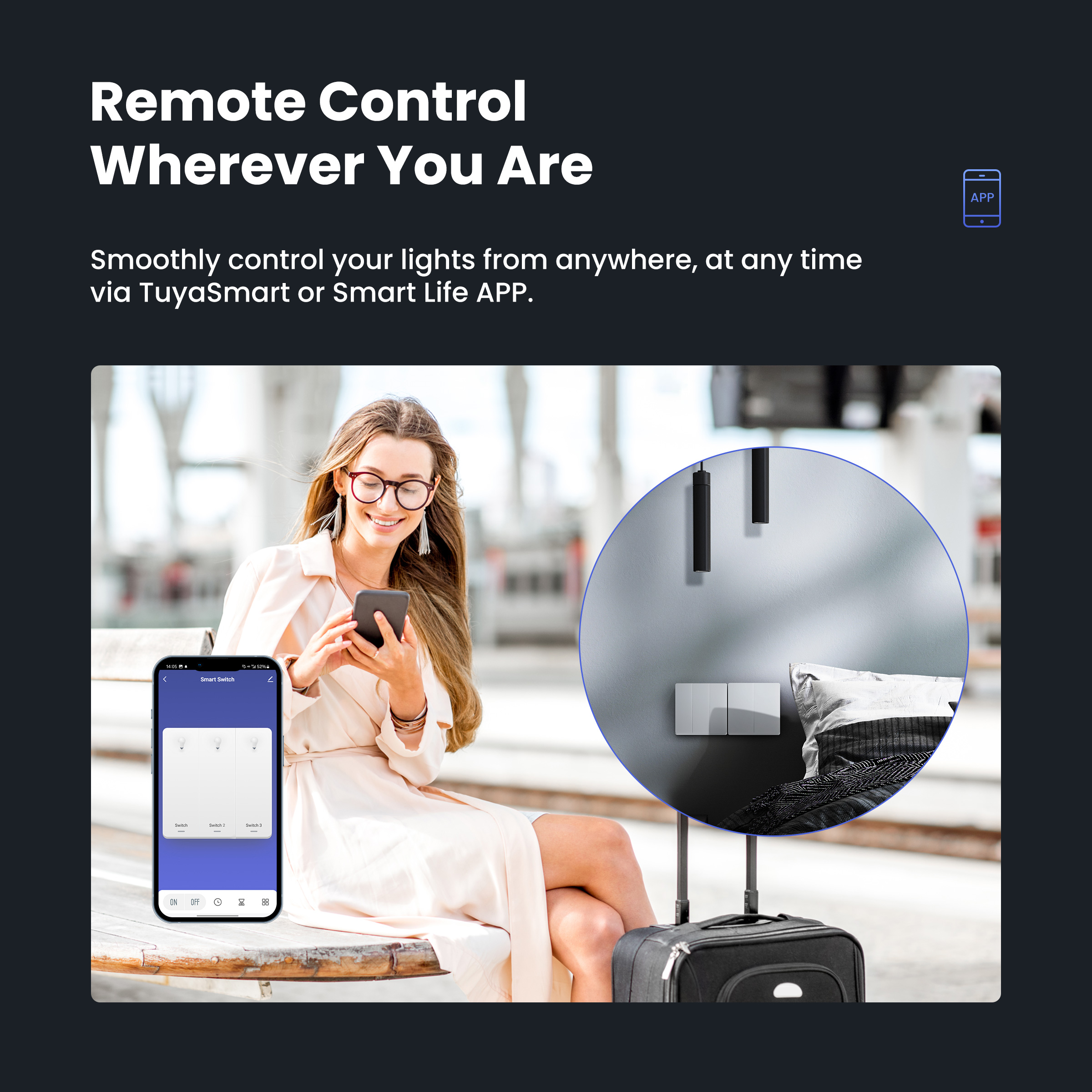 GIRIER スマートライトスイッチ WiFi プッシュボタ - Smart Home Full System のレビューと価格