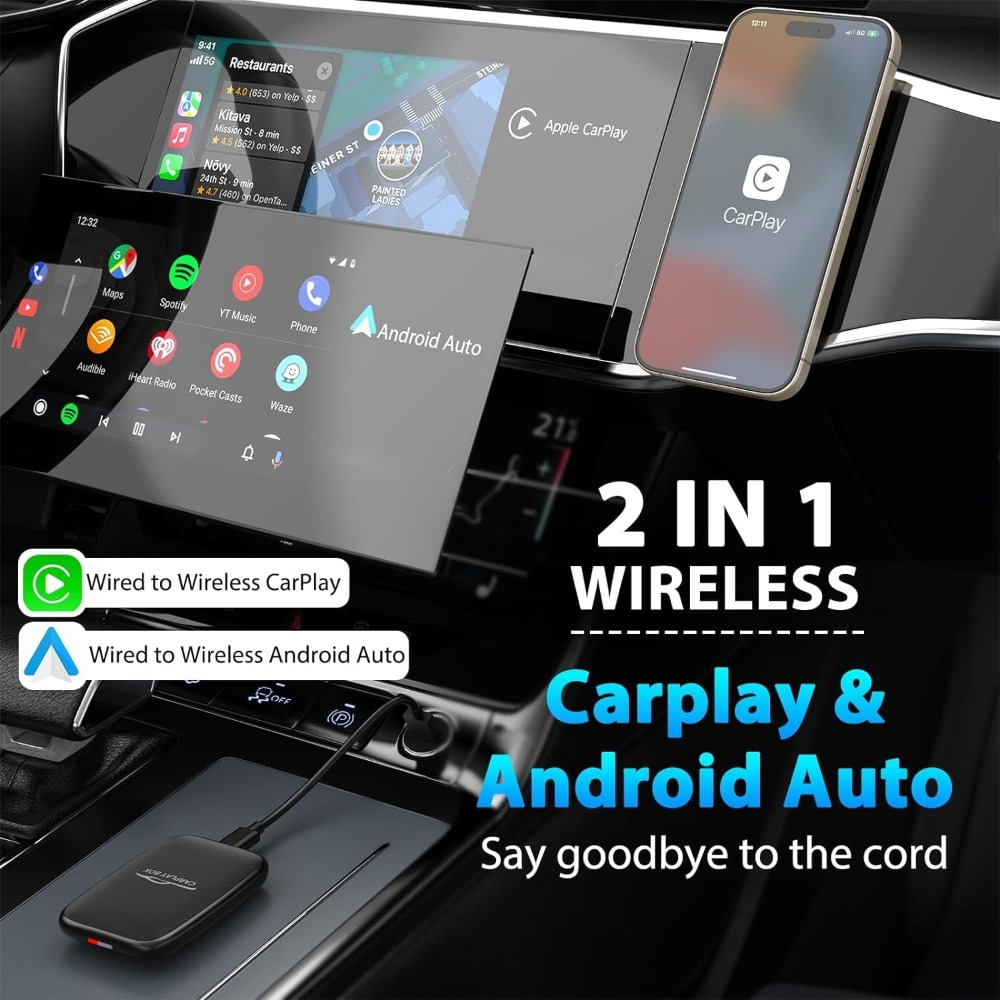 CarPlayアダプターをワイヤレスにアップグレード、iOS - Smart Home For Living のレビューと価格