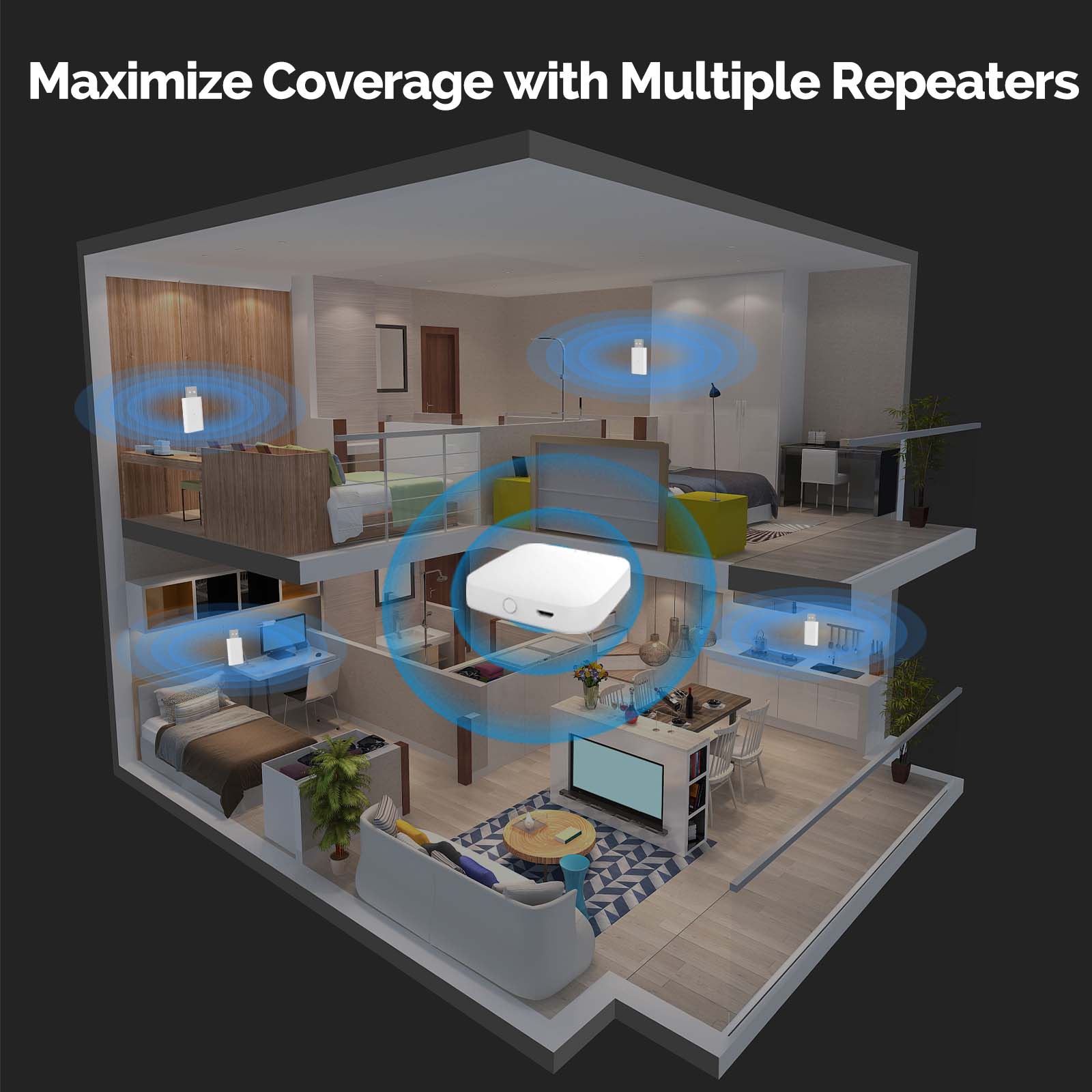MOES Tuya ZigBee3.0 信号リピーター アン - Smart Home Moes のレビューと価格