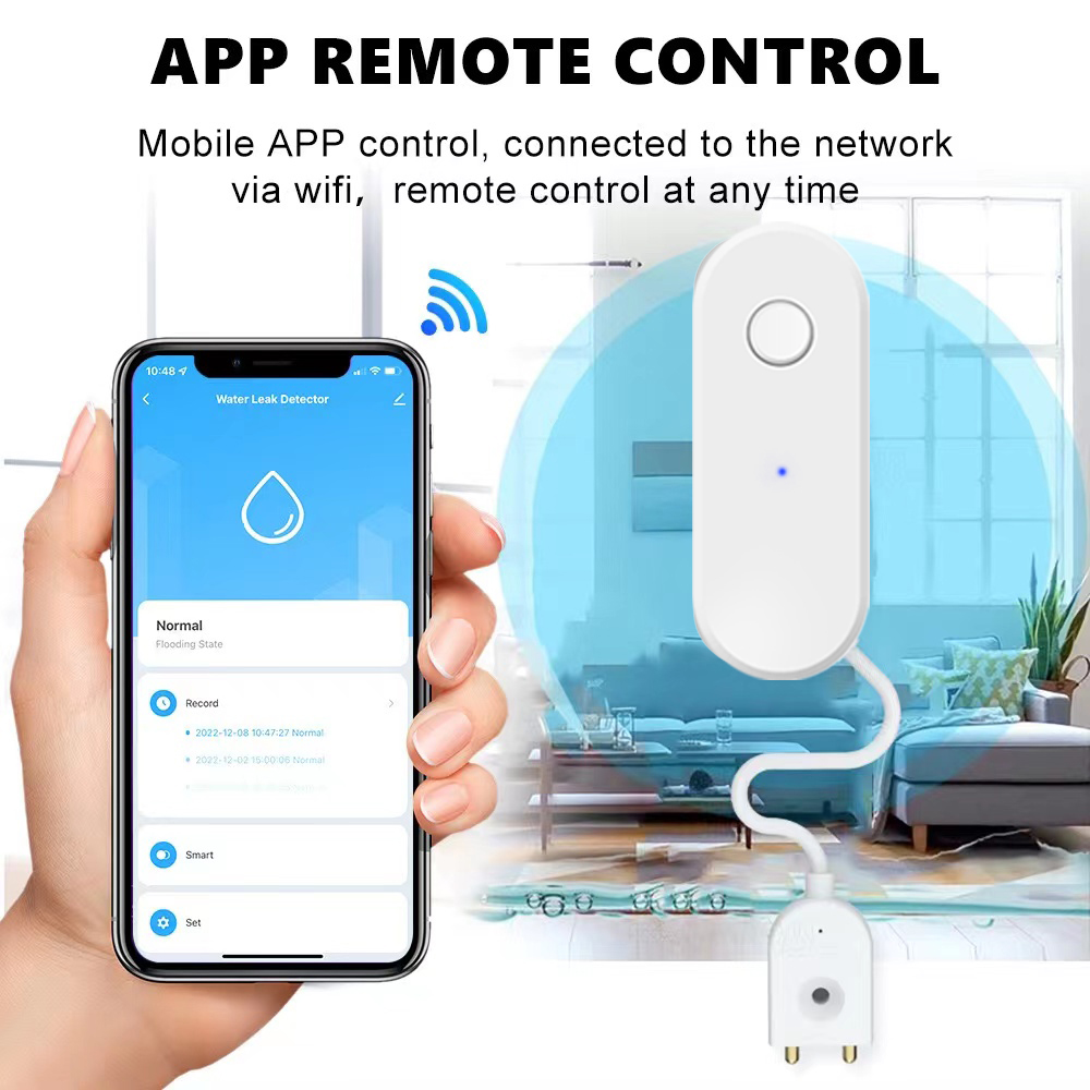 Tuya WiFi スマート水漏れセンサー液体漏れ警報オーバ - Wifi Water Sensor のレビューと価格