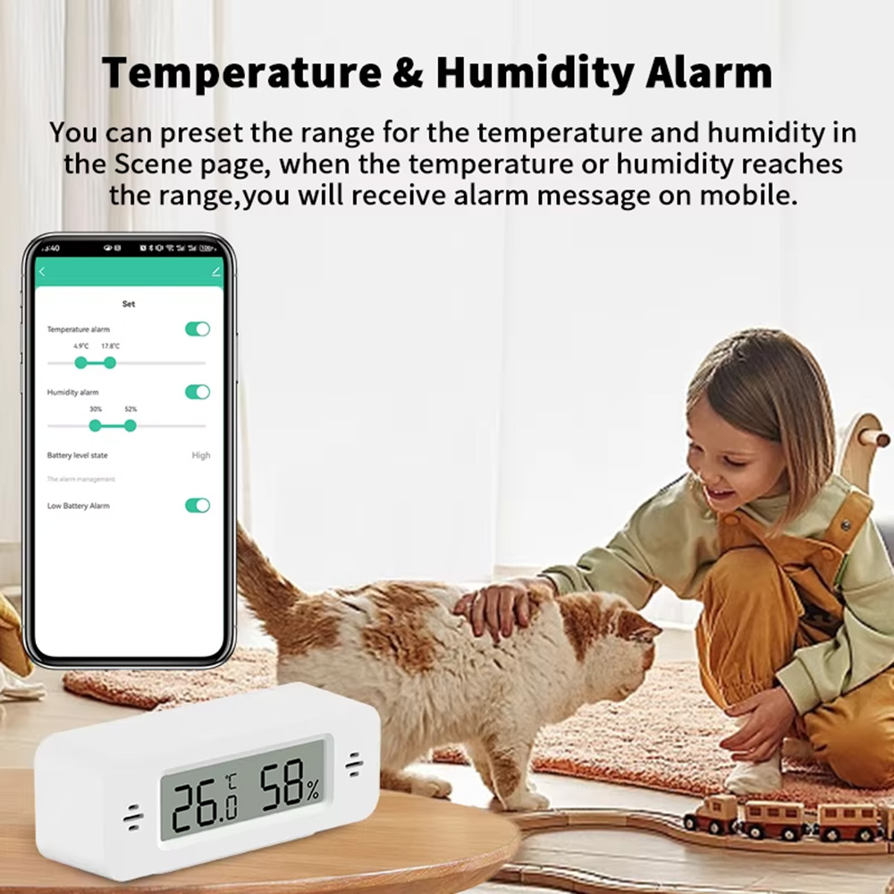 Tuya Zigbee WiFi ミニ温度&湿度センサー ス - Smart Home Tablet のレビューと価格