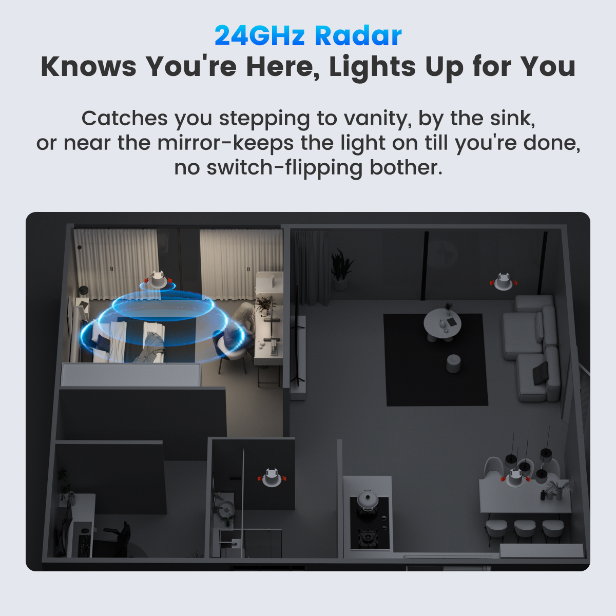 GIRIER Tuya ZigBee 人感センサー 天井取り - Zigbee Motion Sensor のレビューと価格