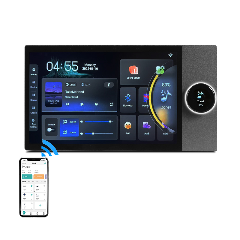 スマートホーム背景音楽ホスト7インチ8*30W壁掛けアンプ、 - Smart Home Touchscreen Control Panel のレビューと価格